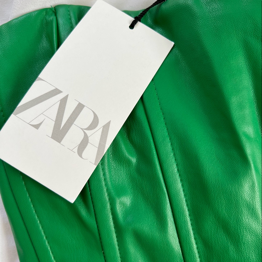 Green Leather Bandeau [NEW]